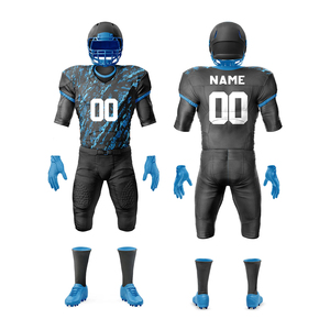 Servicio OEM Kit de uniforme de fútbol americano Ropa deportiva de poliéster transpirable con impresión digital Conjunto de diferentes colores de alta calidad - Product Image 2