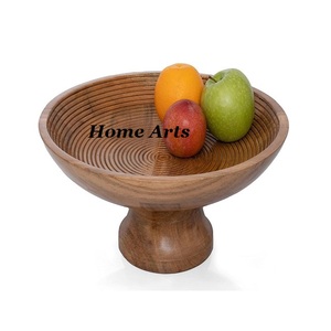 Fabulous Design <b>Wooden</b> <b>Fruits</b> Serving <b>Bowl</b> Premium Quality Round Shape Chocolates Serving <b>Bowl</b> For Home Use - Product Image 2