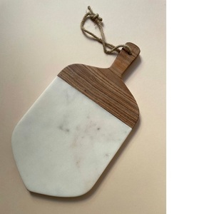 Tabla de cortar de mezcla de mármol y madera de diseño de lujo, vajilla de cocina de alta calidad - Product Image 6