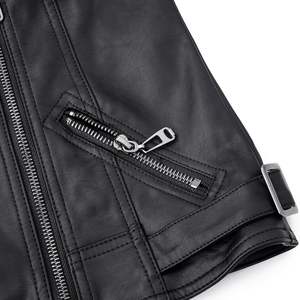 Chaqueta de Cuero Genuino para Hombre, Nueva Llegada 2025, Color Negro, Logotipos y Etiquetas Personalizadas - Product Image 4