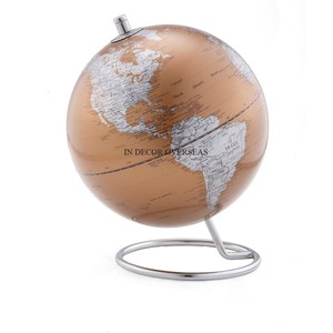 Venta al por mayor a granel Base de metal pulido Brillante De plata y soporte para girar globo terráqueo en un precio impresionante de la India - Product Image 1