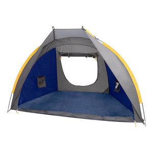 Tenda da spiaggia Nat Geo per 2 persone, resistente alla pioggia, grigia con blu - Product Image 3