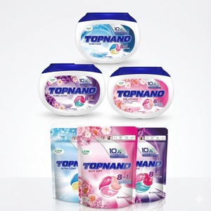 Capsules de lessive liquide, savon en capsules, nettoyant extra-perles et produits de lavage - Product Image 1