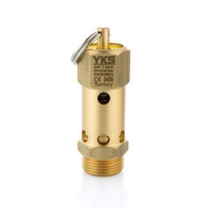 วาล์วนิรภัยทองเหลืองแบบปิดผนึกขนาด 3/4 นิ้ว 7 บาร์ ได้รับการรับรองมาตรฐาน CE - วาล์วระบายแรงดันแบบปิดผนึก - วัสดุทองเหลือง - Product Image 1