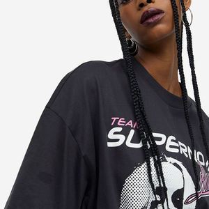 Top des tendances vente chaude à manches longues t-shirts personnalisé col rond t-shirt unisexe 100% coton femmes t-shirt - Product Image 5