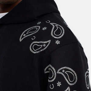 <b>Rhinestone</b> <b>hoodie</b> with custom design option, available with OEM tracksuit and trouser. - Product Image 6