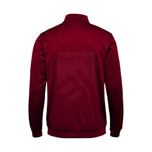 เสื้อมีฮู้ดแบบมีซิปสำหรับผู้ชายผ้าฝ้าย100% ตามสั่งสีทึบคอสูงแนวสตรีทแวร์พร้อมการออกแบบปักลายสำหรับฤดูหนาวผู้ผลิต OEM - Product Image 2