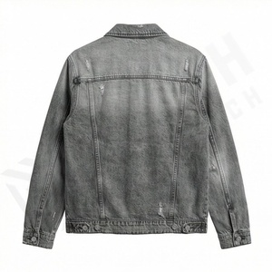 Chaqueta Vaquera de Diseñador para Hombre, Estilo Rudo, Invierno, Logotipo Frontal, Servicio OEM de Alta Calidad - Product Image 2