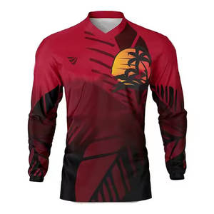 Offre Spéciale 100% Polyester Séchage Rapide Respirant À Manches Longues Maillot De Course De Moto pour Adultes Conception Personnalisée Imprimé Coupe-Vent - Product Image 1