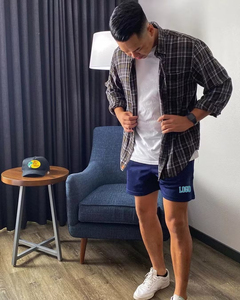 กางเกงขาสั้นผู้ชายไซส์ใหญ่ ผ้าหนา ทออย่างดี สำหรับฤดูร้อน โพลีเอสเตอร์ ทรงจ็อกเกอร์ ออกกำลังกาย วิ่ง ใส่ลำลอง สตรีทแวร์ วินเทจ เป็นมิตรกับสิ่งแวดล้อม แบบเรียบสีพื้น - Product Image 2