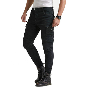 Pantalones Vaqueros de Motociclista Verde Sólido con Protección CE para Motociclismo al Aire Libre, Ciclismo, Deportes de Aventura, Hechos en Pakistán, Servicio OEM - Product Image 2
