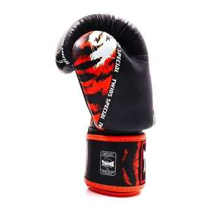 Guantes de Boxeo de Diseño Nuevo con Estampado de León para Gemelos, Guantes de Boxeo de Piel de Vacuno Genuina para Muay Thai y MMA, OEM - Product Image 2