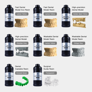 Resina Dentale Verde Colabile ad Alta Precisione NOVA3D 12 MAP con Resistenza alla Trazione per Modelli Dentali 3D per Stampa 3D Dentale LCD/DLP - Product Image 4