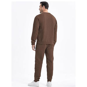 Chándal de poliéster unisex con cremallera para hombre, conjunto de sudadera y Jogger, ropa de gimnasio con estampado sólido, chándal - Product Image 5