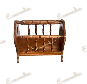 New Design Office Furniture Newspaper <b>Magazine</b> Rack Wooden Dark Brown <b>Magazine</b> Rack Holder for Office Building School Farmhouse - Product Image 5