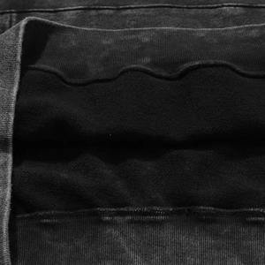 Sudadera con Capucha Vintage Negra Lavada, Transpirable, Impermeable, para Hombre y Mujer, Estilo Hip Hop, Streetwear, de Algodón, Larga - Product Image 5