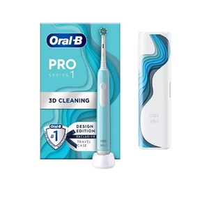 Affordable Oral B Pro Series 1 Blue Electric <b>Toothbrush</b> with Pressure Sensor <b>Timer</b> and Deep Clean Modes - Product Image 6