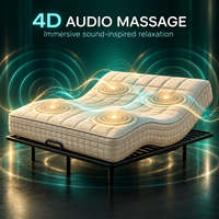 Matelas intelligent à soutien ferme, matelas de lit électrique réglable, matelas en mousse à mémoire de forme, fabricant OEM