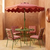 Ensemble de conversation pour jardin et patio, table et chaises décoratives en fer forgé pour cour, balcon, café, restaurant, hôtel, vente en gros OEM