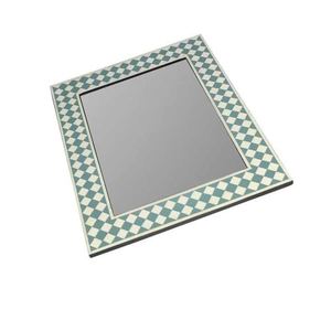 <b>Moroccan</b> <b>Style</b> Handcrafted Bone Inlay Wall <b>Mirror</b> Intricately Designed <b>Mirror</b> for Boutique Decor and Modern Homes - Product Image 1