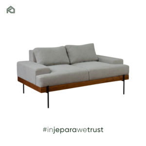 Sofá de Tres Plazas de Tela Gris Nórdico, Estilo Industrial Japonés Moderno para Apartamento Pequeño, Dormitorio, Sala de Estar Minimalista - Product Image 3