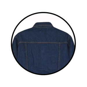 Veste en coton de haute qualité pour hommes personnalisée OEM Manteau en jean à la mode avec décoration de poches Vêtements de travail décontractés - Product Image 6