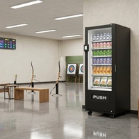 Distributeur automatique de boissons et de collations à grande capacité populaire avec des méthodes de paiement par QR