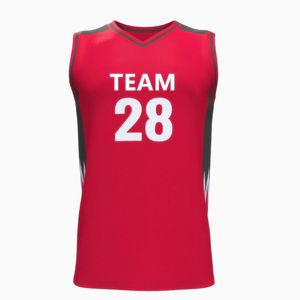 Maillots de basket-ball personnalisés à col en V pour hommes, style gilet sans manches, unisexe, adulte - Product Image 1