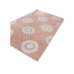 Alfombras Geométricas Clásicas de Lana Roja y Naranja, Tejido Plano de Gran Tamaño 9x12 para Entrada del Hogar, Ideal como Regalo - ADWL-13213 - Product Image 2