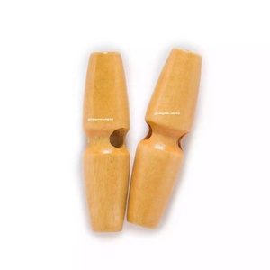 Bouton à bascule en bois naturel attache en bois rustique écologique à 2 trous pour manteaux, chandails, bricolage et accessoires de couture - Product Image 4