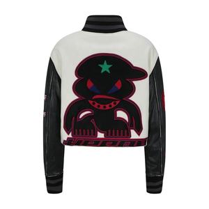 OEM Haute Qualité Chenille Broderie Hommes Collège Personnalisé Baseball Bomber Letterman Crop Applique Jersey Boxy Fit Hiver Stand - Product Image 1