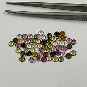 Top qualité prix de gros 4mm Tourmaline naturelle Multi facettes rondes brillantes pierres précieuses en vrac pour la fabrication de bijoux - Product Image 3