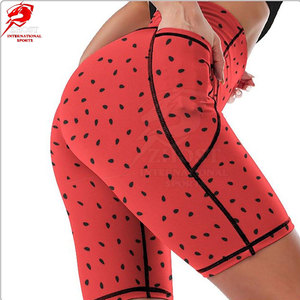 Shorts de yoga personalizados para mujer, de cintura alta, sin costuras, para entrenamiento, gimnasio, ropa deportiva para correr, entrenar y fitness. - Product Image 2
