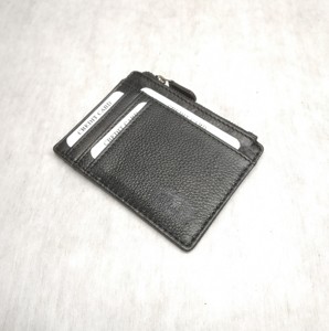 Tarjetero de cuero RFID monedero Vintage moda elegante bolsa Metal Zip Negro hombres y mujeres caja de regalo embalaje exportación a granel - Product Image 4