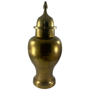 Pot de temple en laiton pur de haute qualité avec finition polie, pot de temple en laiton vintage pour la décoration du temple - Product Image 1