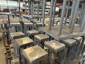 Tùy chỉnh nhúng Neo tấm lắp ráp nặng thép chế tạo với hàn, cắt & thép cây uốn dịch vụ - Product Image 2