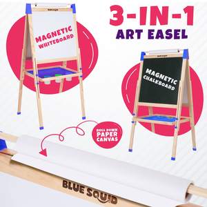 Caballete <span class=keywords><strong>de</strong></span> Arte <span class=keywords><strong>de</strong></span> madera para niños Pizarra blanca <span class=keywords><strong>de</strong></span> doble cara Caballete <span class=keywords><strong>de</strong></span> pie Soporte <span class=keywords><strong>de</strong></span> tablero <span class=keywords><strong>de</strong></span> pintura adecuado para niños y niñas - Product Image 3