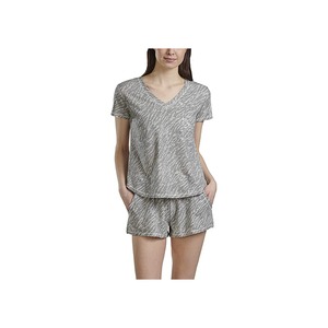 ชุดฤดูร้อนที่มีคุณภาพสูงของผู้หญิงเสื้อสั้นยาวถึงเข่าวัสดุที่ดีที่สุดของผู้ผลิตขายส่งโลโก้ที่ดีที่สุดในราคาถูก - Product Image 3