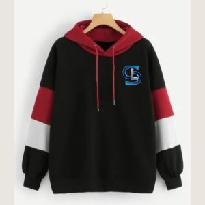 เสื้อฮู้ดสวมหัวมีฮู้ดแขนเสื้อสีดำ80 2025ปีทำจากผ้าฝ้ายโพลี20 - Product Image 4