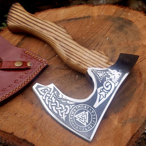 Top Quality Handmade Viking <b>Axe</b> Personalized Hatchet with Carved Bear Handle High Carbon Steel <b>Axe</b> - Product Image 6