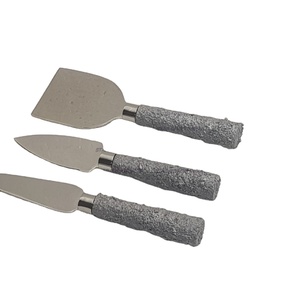 Precio de fábrica Graver Stone Handle Cheese Set 3 piezas Luxury Home Hotel Restaurant Cubiertos Set Cheese Set al mejor precio - Product Image 1