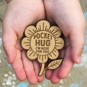 Conception personnalisée en bois écologique découpé au laser Forme canard câlin de poche Mini - Product Image 6