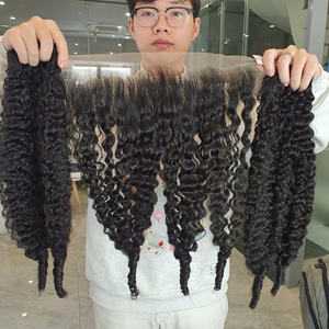 GUGU HAIR 100% Extensions de cheveux humains vierges vietnamiens Machine à double trame Loose Deep Wave Bundles in Nature Color Jerry Loose - Product Image 6