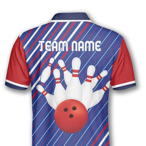 Custom Wholesale OEM Sublimation Printed Quick Dry Polyester Jersey <b>Bowling</b> logo Unisex <b>Bowling</b> Shirts Team Club Custom <b>Bowling</b> - Product Image 4
