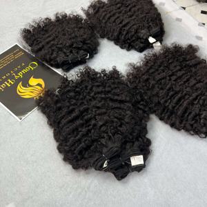 CDYHAIRVN Paquetes de Cabello Humano Rizado Birmano, Extensiones de Cabello Vietnamita para Mujeres, Sin Enredos, Sin Caída - Product Image 2