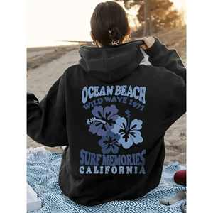 Kinitwear Sudadera de pulóver para mujer Sudadera con capucha de ocio de un color Otoño/Invierno Hecho en China - Product Image 1