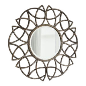 High Quality Metal Iron Handmade <b>Wall</b> <b>Mirror</b> Elegant Leaf Design Home Decor <b>Wall</b> <b>Mirror</b> Wedding Decoration Accessory For Sale - Product Image 5