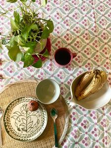 Couverture de table imprimée en toile de coton à motifs floraux, nappe 6 places, couverture de table personnalisée de haute qualité écologique en vrac - Product Image 4