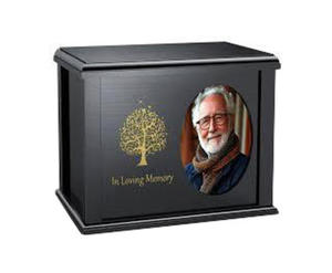 Urnas de madera hechas a mano para cremación, urnas funerarias decorativas para hombre y mujer a bajo precio - Product Image 3