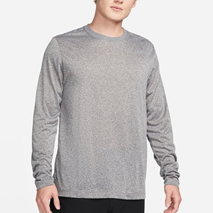 2025 última Camiseta de cuello de manga larga con estampado de bordado de logotipo personalizado para hombres y mujeres sublimación de punto de poliéster liso en blanco - Product Image 5